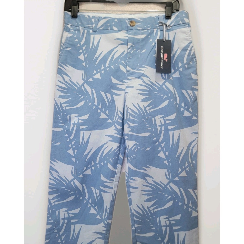 VINEYARD VINES Boys 18 Breaker Pants Breezy Ice Water Blue Tropical Beach Summer
